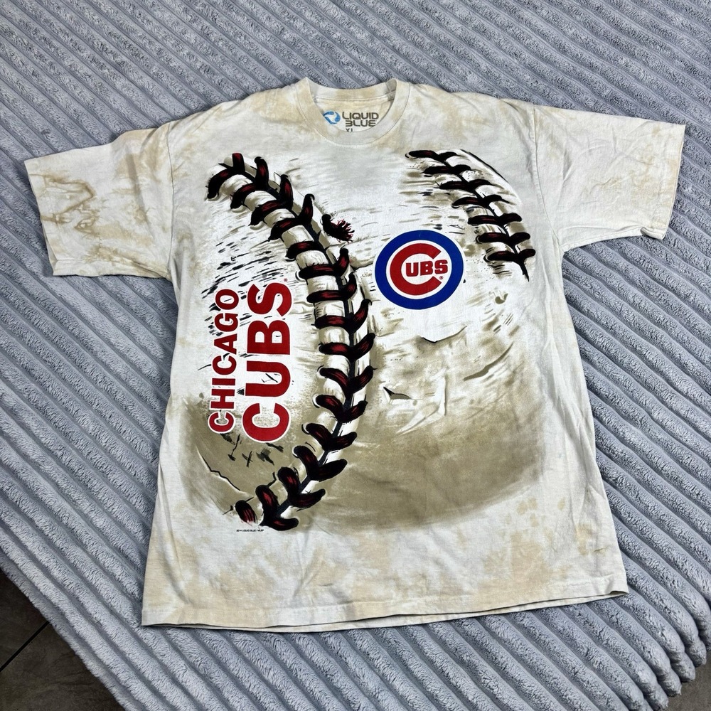 Liquid Blue Men's‎ size XL Chicago Cubs Baseball Graphic Print